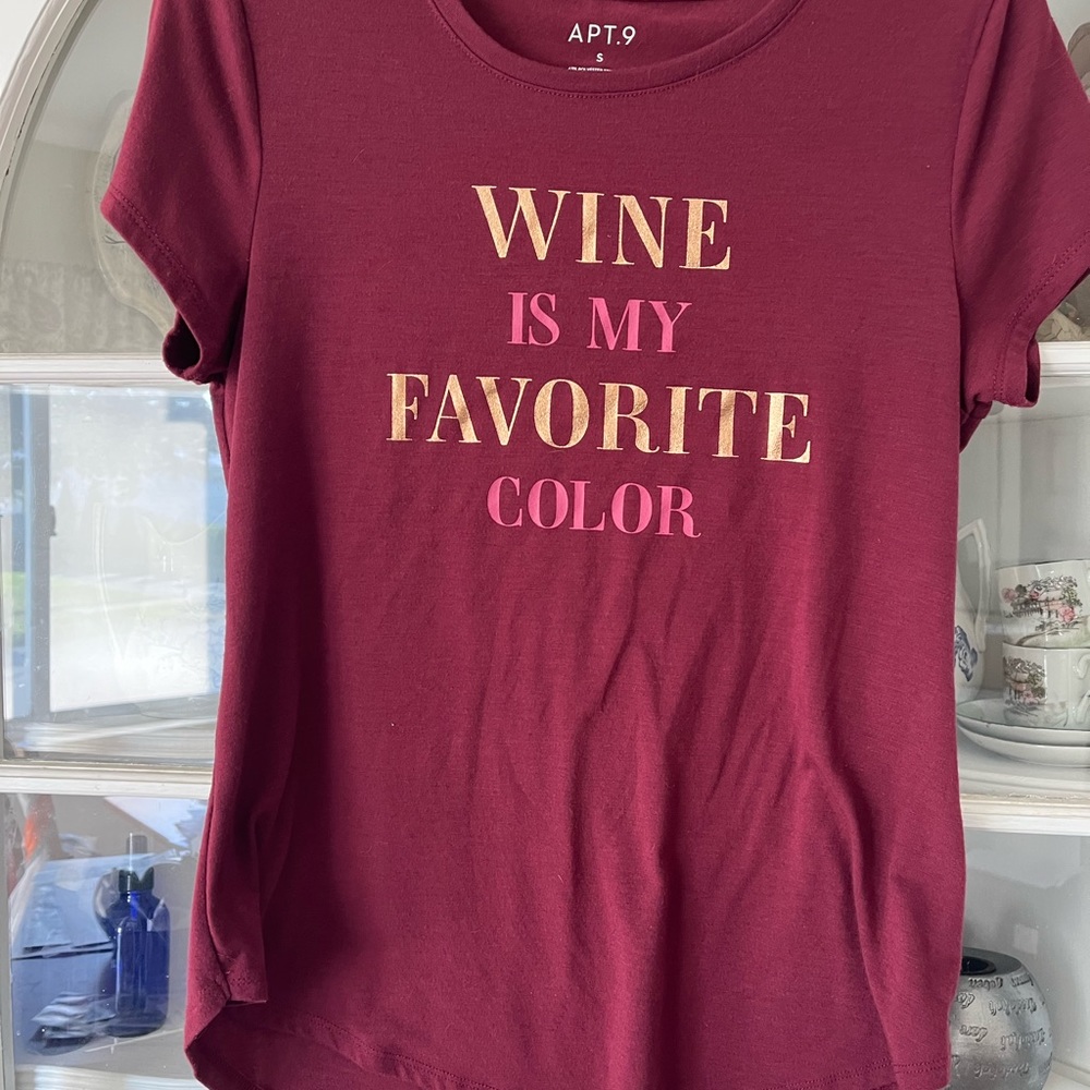 Funny Wine is my Favorite Color tee shirt top